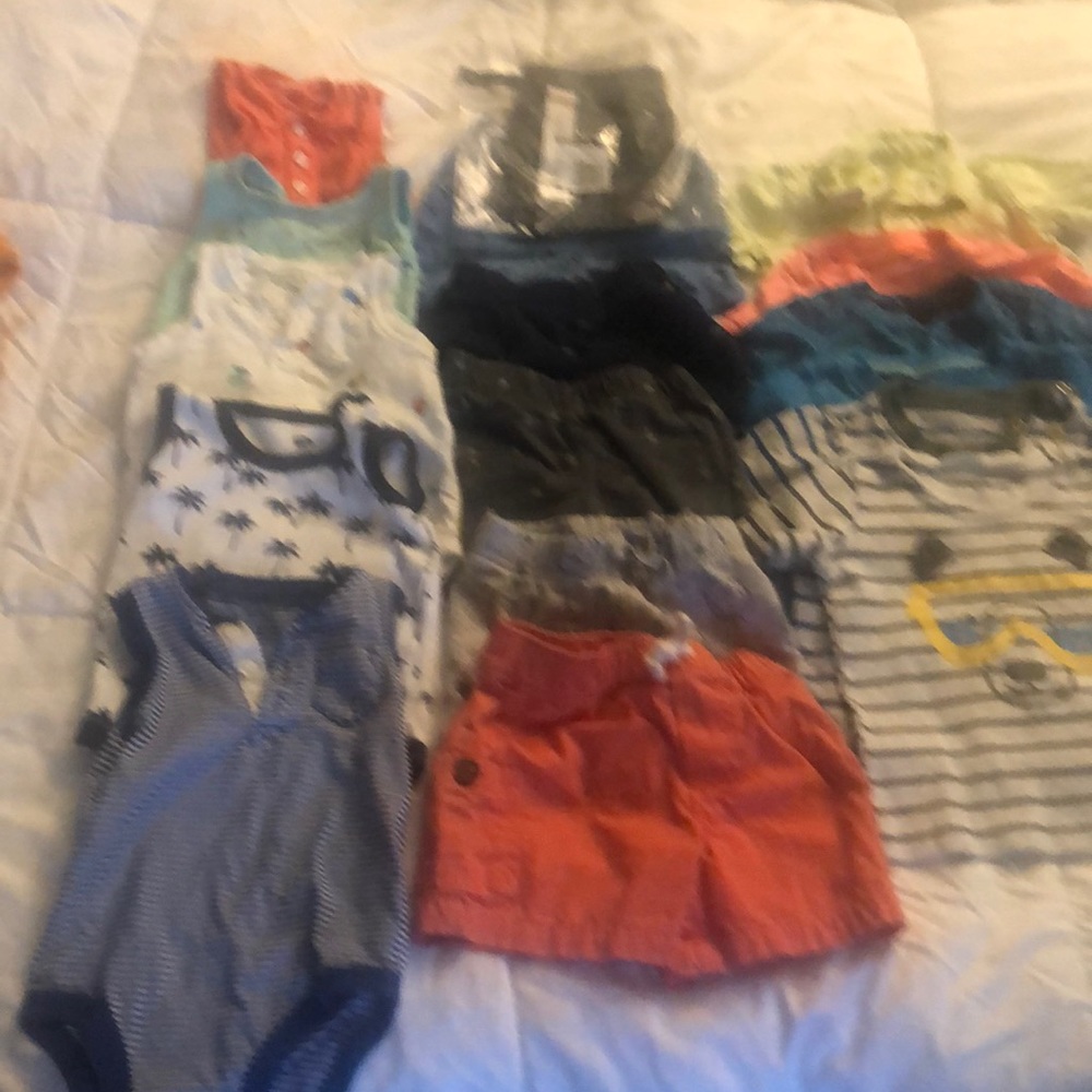 🐣2 for 30🐣 17 piece 9 month baby boy clothes!